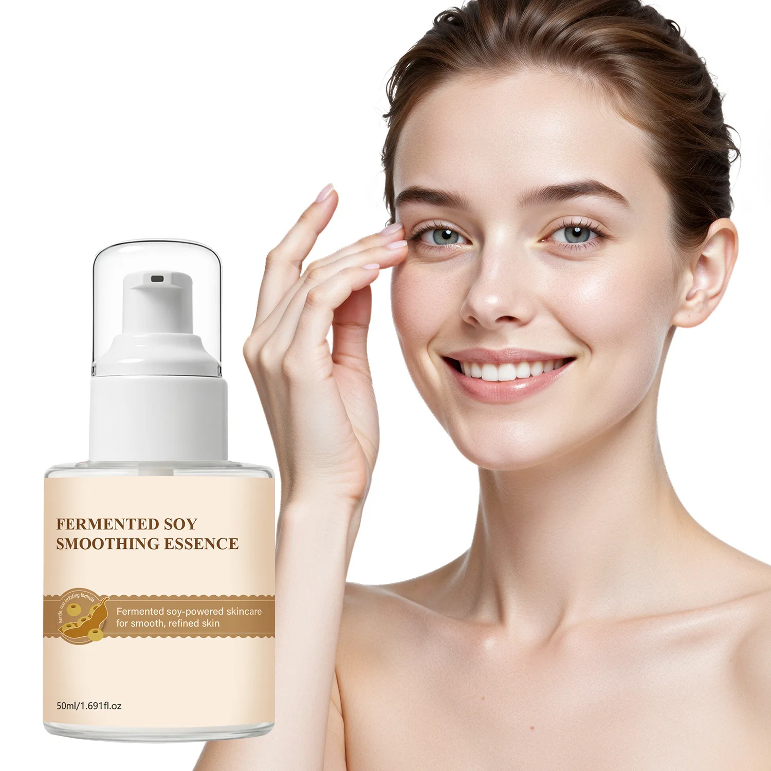 Fermented Soy Smoothing Essence – Gentle Exfoliation & Deep Hydration for Refined Skin Refine and Hydrate Your Complexion.