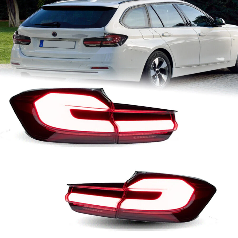 1 Pari Car Red LED Tail Lights Assembly Set For BMW 3 Series F31 2012-2018 Rear Lights Tail Light Lamp Assembly