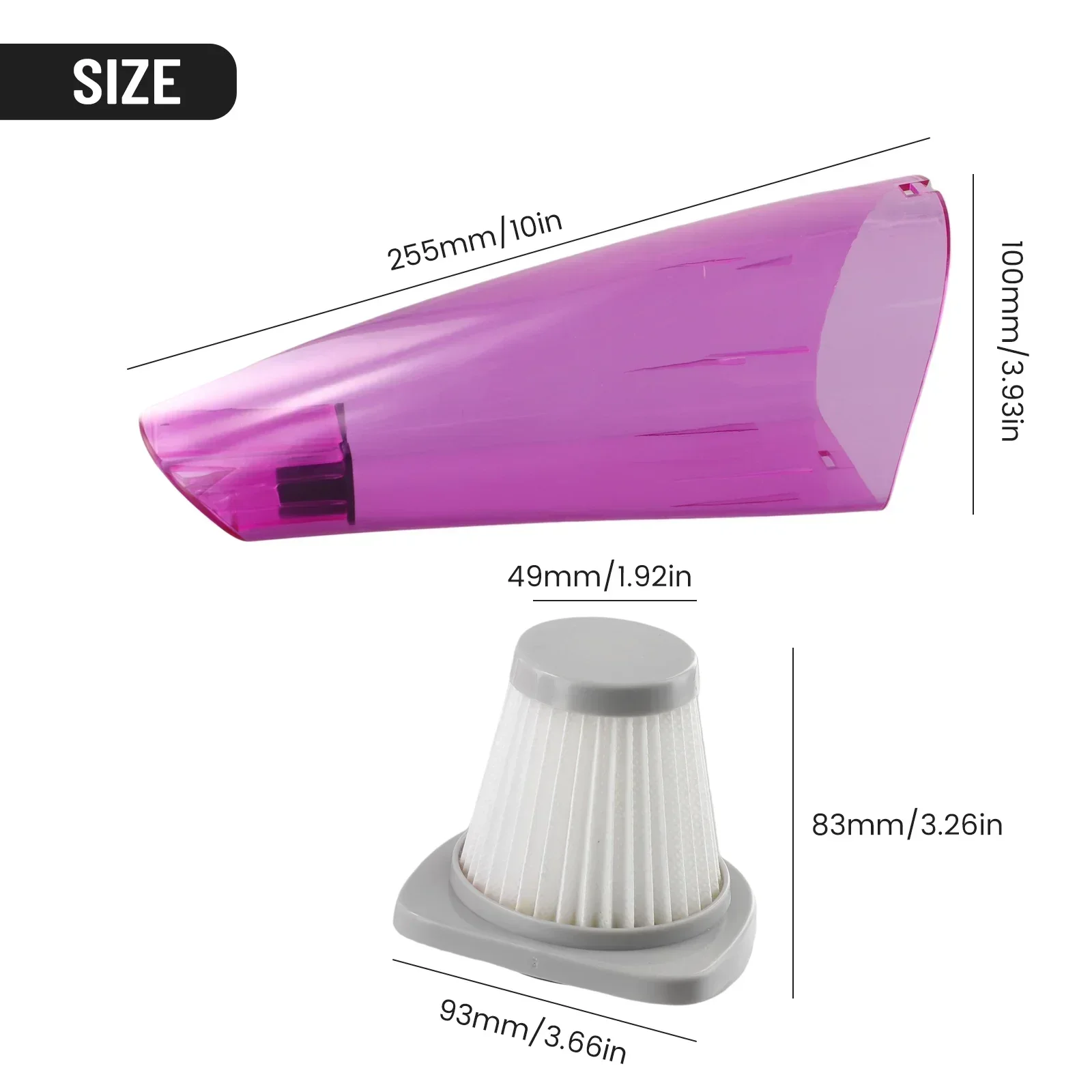 Stofzuiger Behuizing Body Cover Filter Set Voor SC861 SC861A SC861B SC861C MVC-SC861/MVC-16T