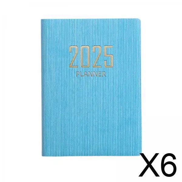 

6x 2025 A7 Weekly And Monthly Organizer for School And Office, January to December