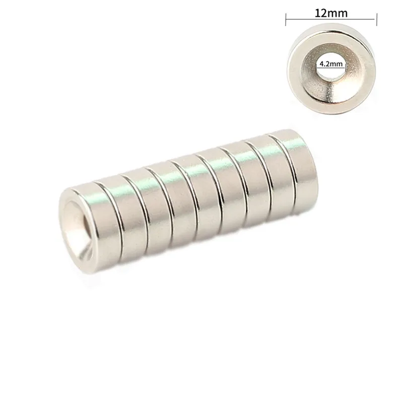 9pcs Round Super Special Magnetic Holder Countersunk, Round Magnets for Voron 0 3D printer Hot Bed Support Aluminum Plate