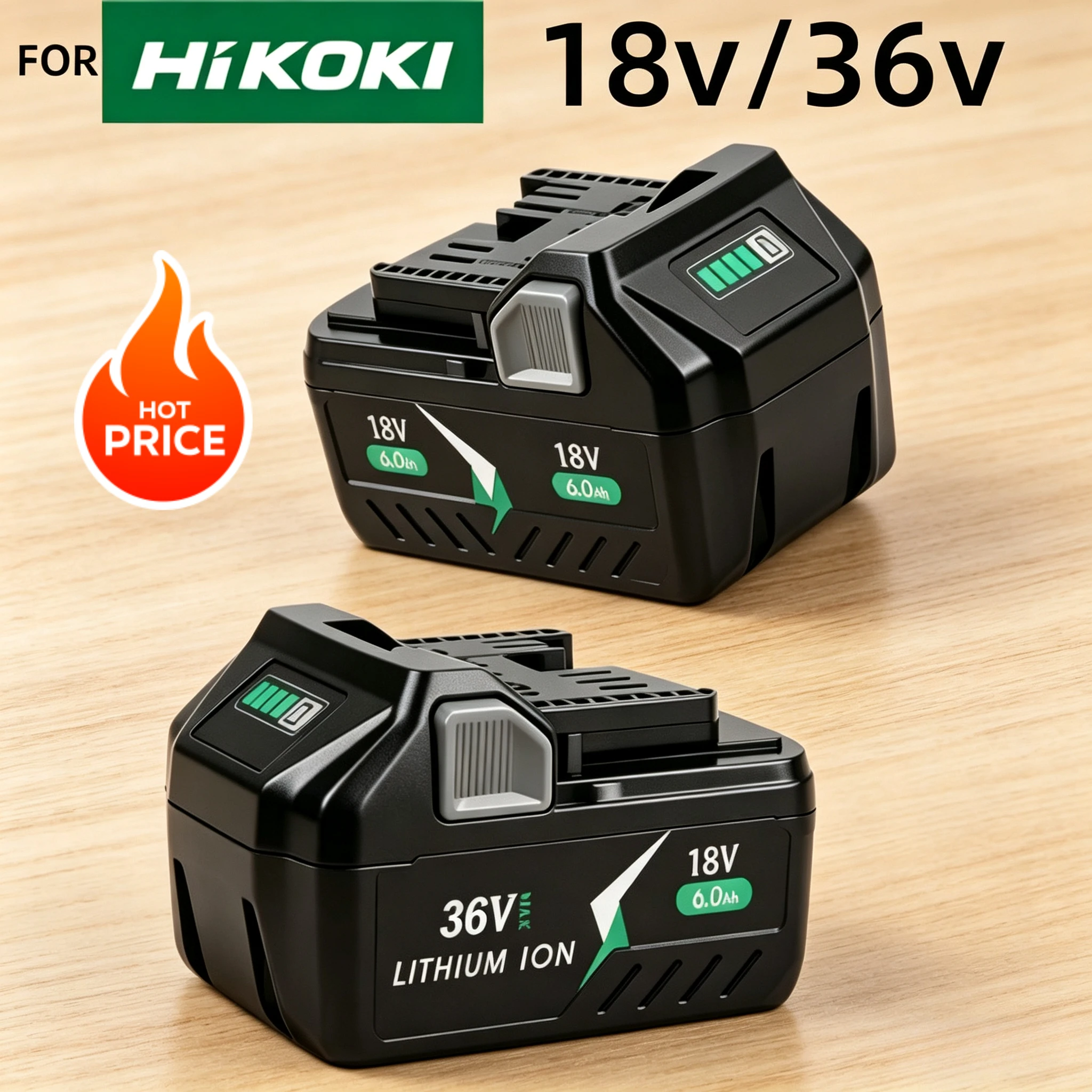 

Оригинальный аккумулятор HiKOKI 36В/18В 6.0Ач для Hitachi HiKOKI BSL1840 BSL1860 DS18DSL - Высокая мощность и длительное время работы для многофункциональных инструментов