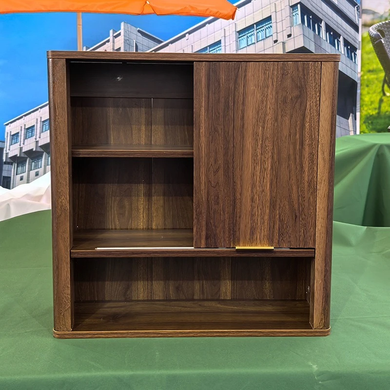Furniture exhibition groove bathroom cabinet with rack toilet toilet wall-mounted storage