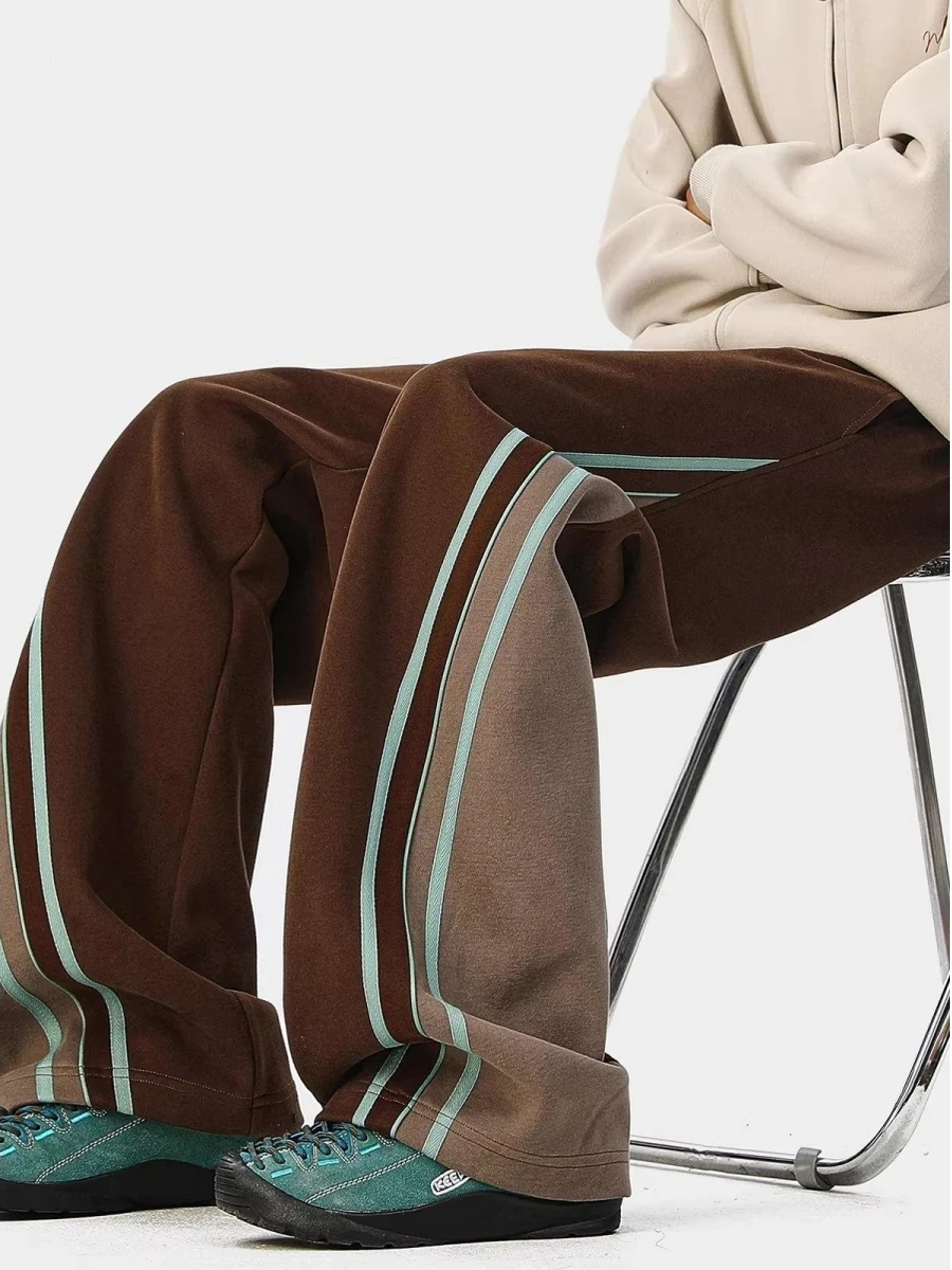 

Loose Straight Leg Casual Pants ex Autumn Spring Faionable Polyester Blend Comfortable Fit Trousers for Men And Women