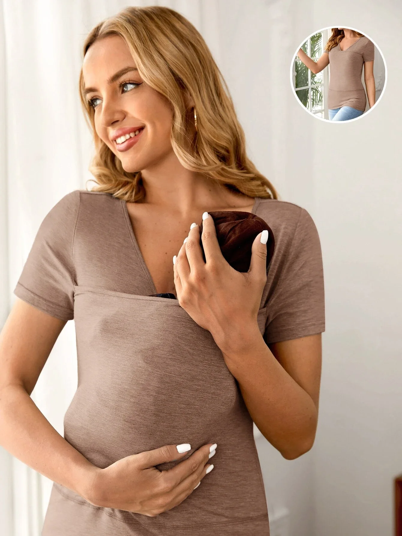 blusa-casual-de-manga-curta-para-gestantes-camiseta-cor-damasco-para-o-verao-blusa-para-gestantes-roupa-amiga-da-maternidade-para-amamentacao