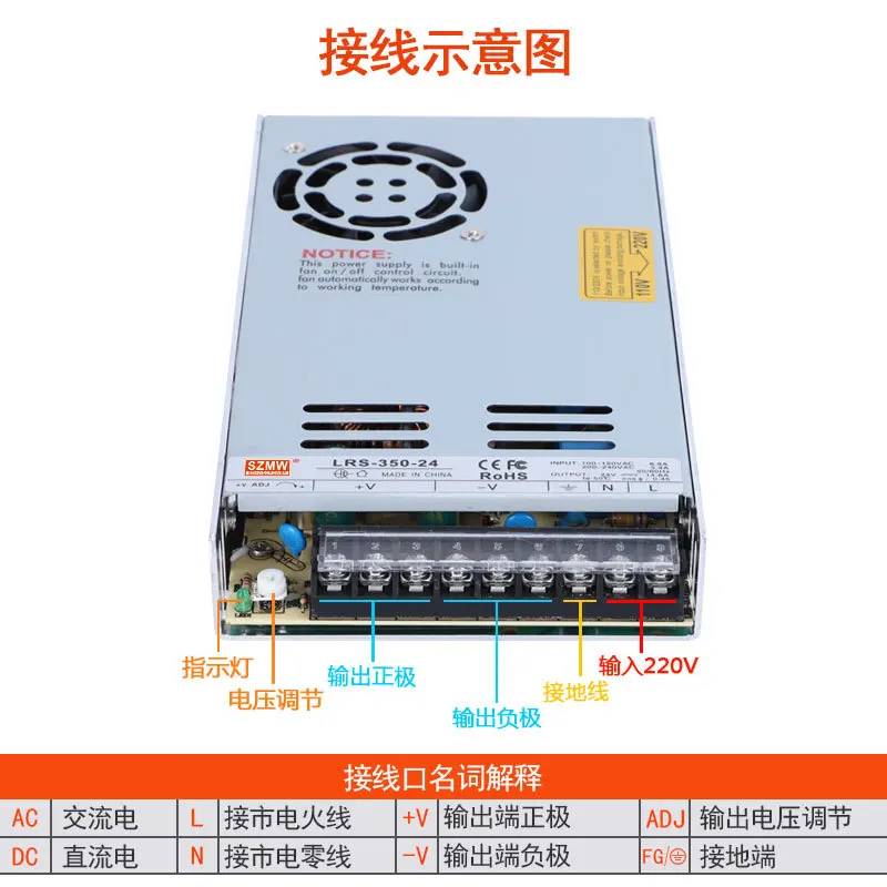 LRS-350W ซีรีส์ 24V 15A / 12V  - 3D Printer Power Supply บทวิจารณ์และราคา