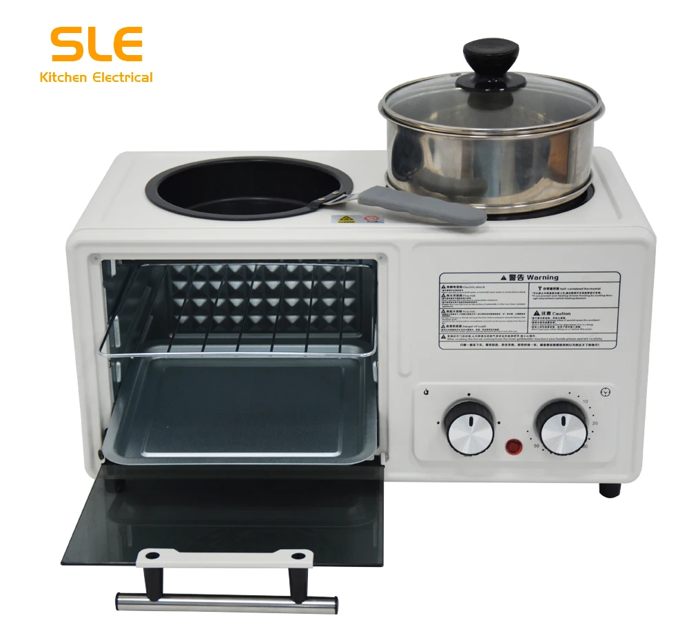 

4 in 1 beautiful white color breakfast making machine with electric power source