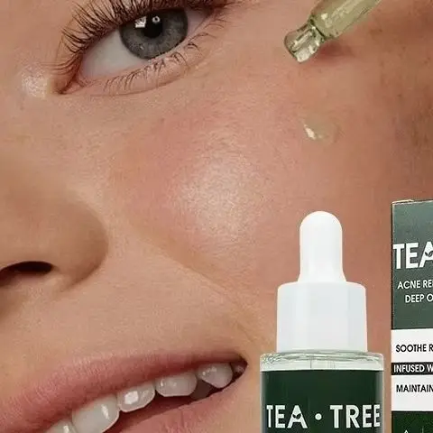 Tea Tree & Centella Asiatica Relief Serum Lightweight Vegan Ampoule for Acne-Prone Skin Soothing Calming Oil Balance Ok