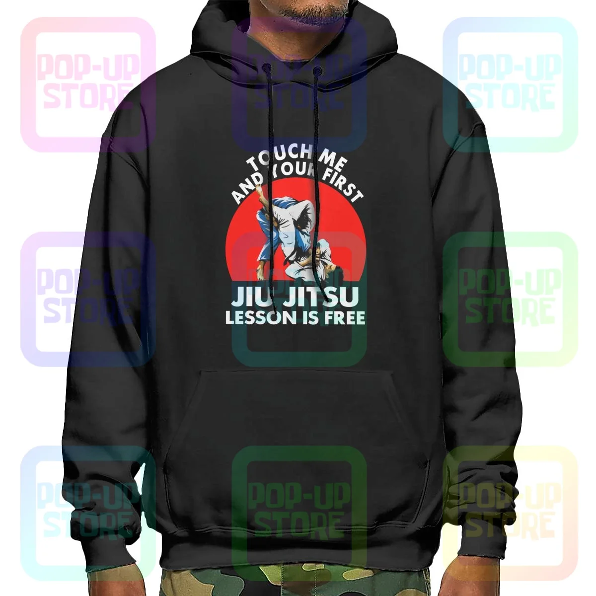 Touch Me And Your First Jiu Jitsu Lesson Hoodie Sweatshirts Hoodies Cute Daily Hip Hop Hot Selling