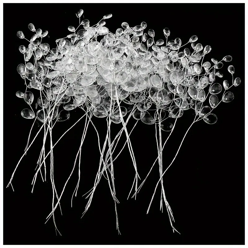 

5/10Pcs 15cm Acrylic Crystal Bead Branch Artificial Flower for Hairpair Crafting DIY Bridal Headdress Bouquets Crystal Accessory