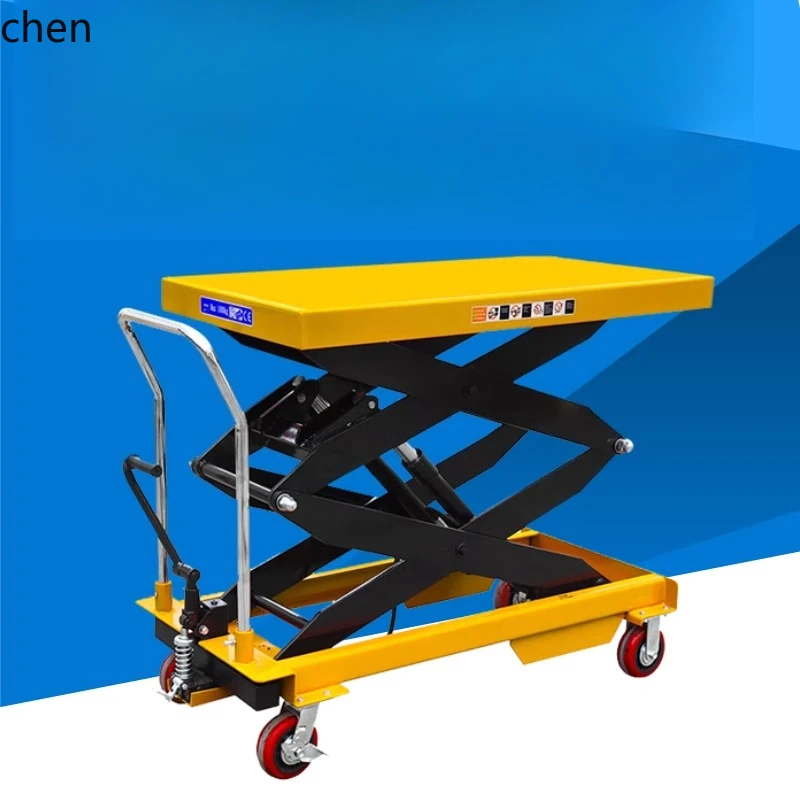 

HXL manual hydraulic platform mobile lift lifting platform trolley