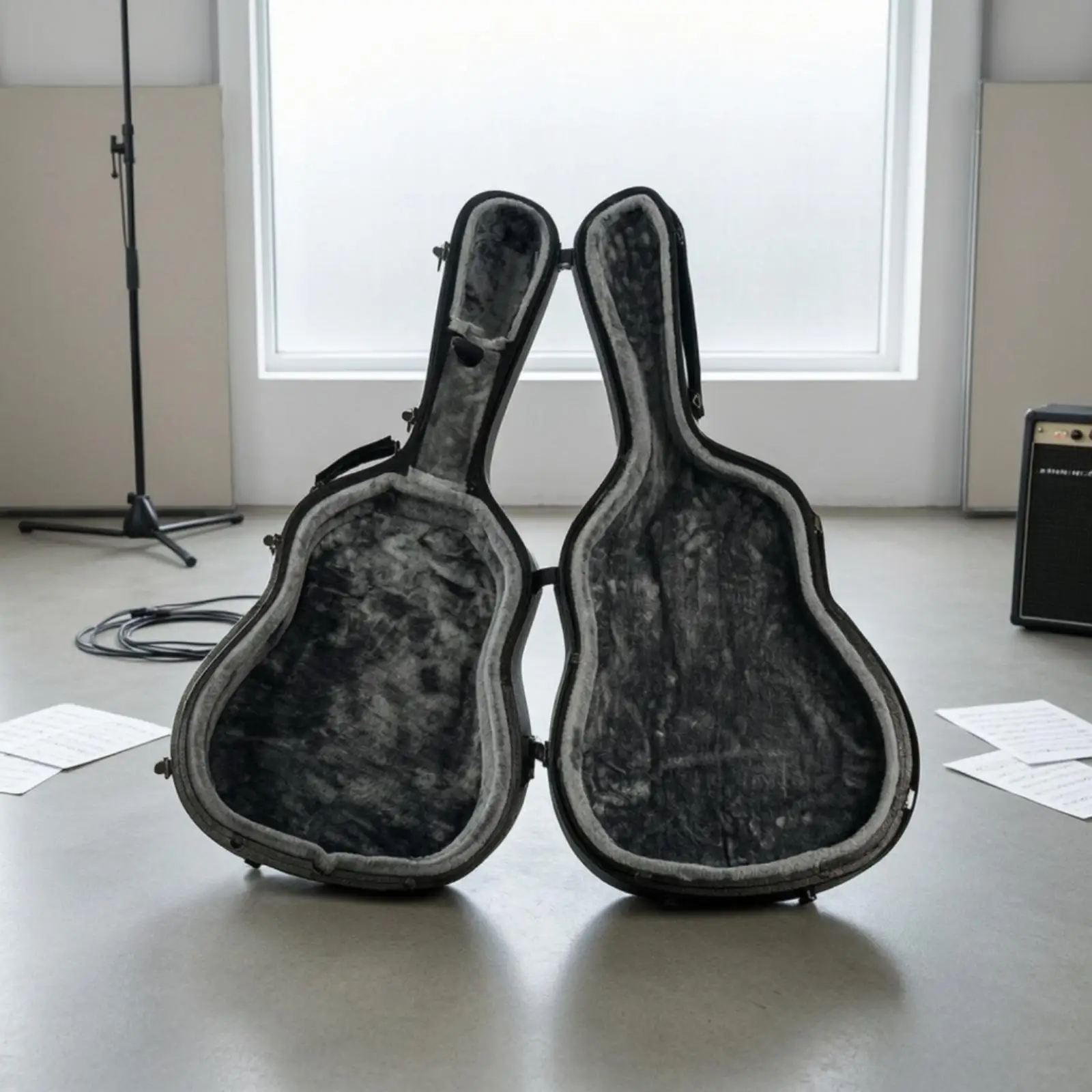 Expanded Polypropylene Hard-Shell Classical Guitar Case Lightweight 39-Inch Classical Guitar Hard Case Impact-Resistant