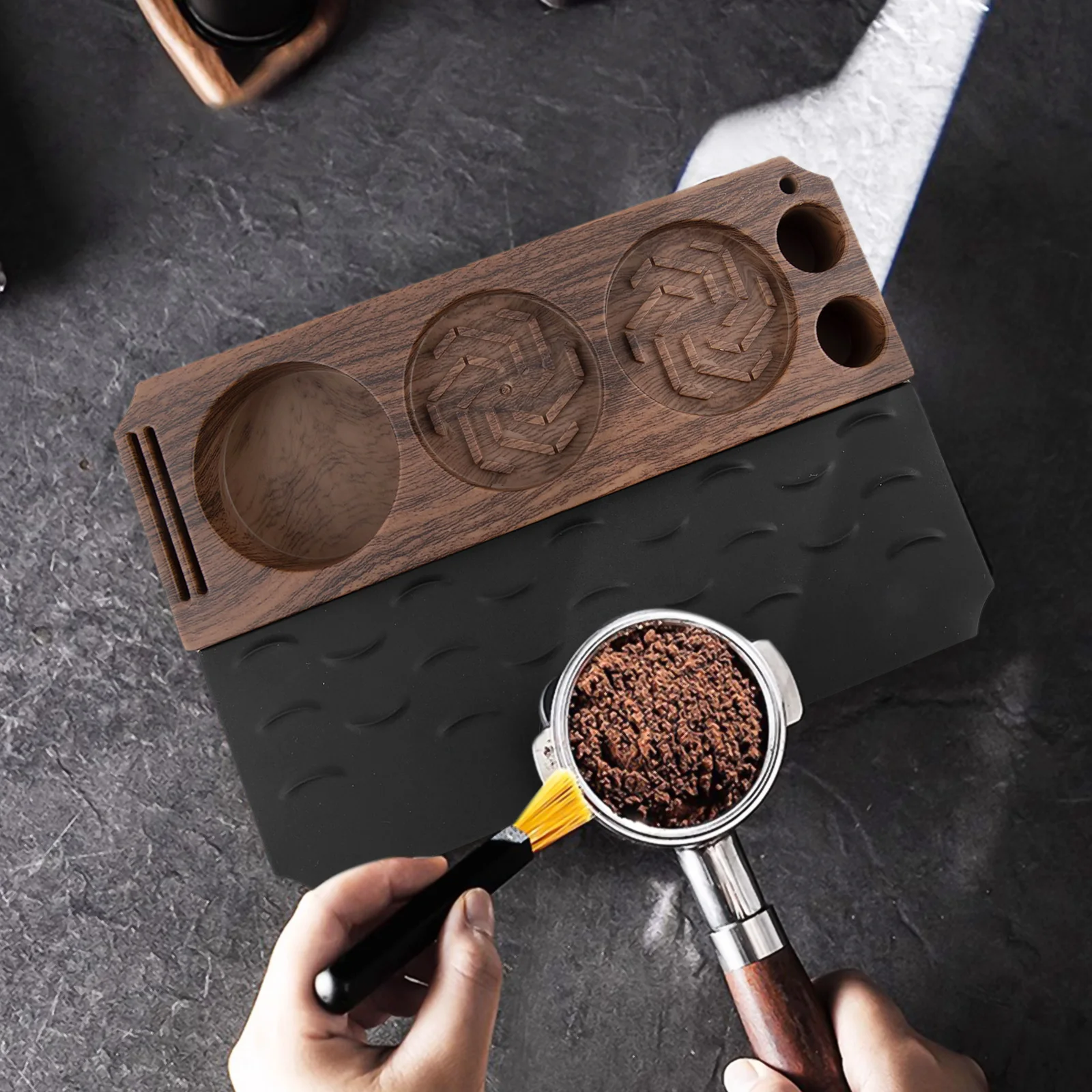 Coffee Making Coffee Tamper Mat Silicone Anti-slip Removable Silicone Layer Silicone Anti-Slip Layer For 51mm Handles