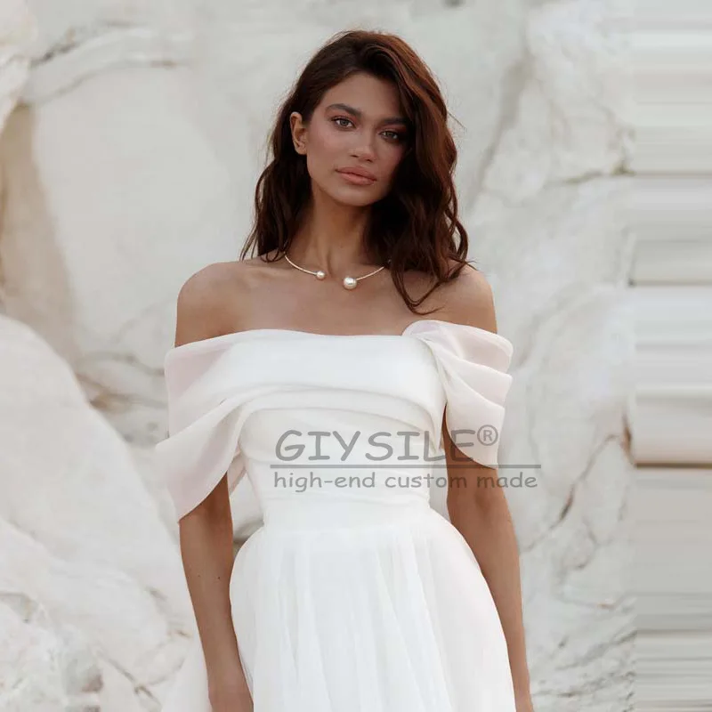 GIYSILE Customized Wedding Dresses Luxury 2025 White Organza French Outdoors Yarn High End Bridal Dress vestidos de novia boda