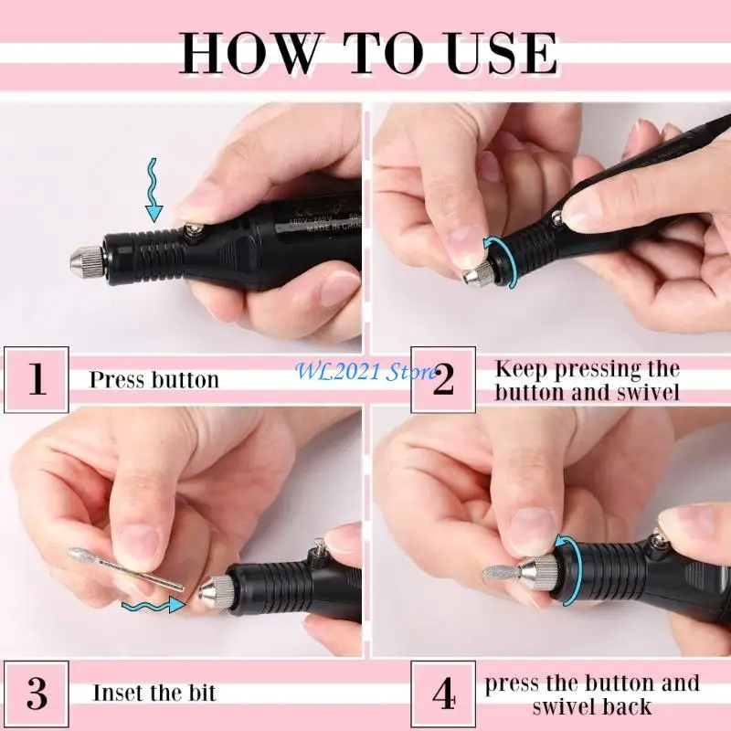 

G5GC Drills USB Rechargeable Manicure Tools for Smooth and Precise Results