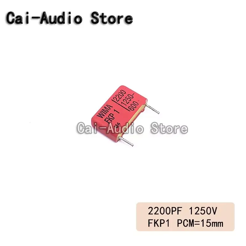 2PCS/5PCS/10PCS/Lot Germany WIMA FKP1 1250V 2200PF 1250V222 2.2NF Film Capacitor 1250v2200pf 222 Pitch 15mm 5% FKP1R012204B00