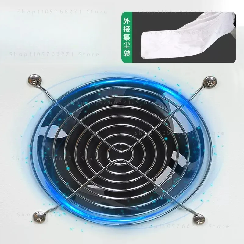 machine Small desktop grinding and polishing all-in-one machine with dust box cover, jewelry metal Wenwan  cloth wheel machine