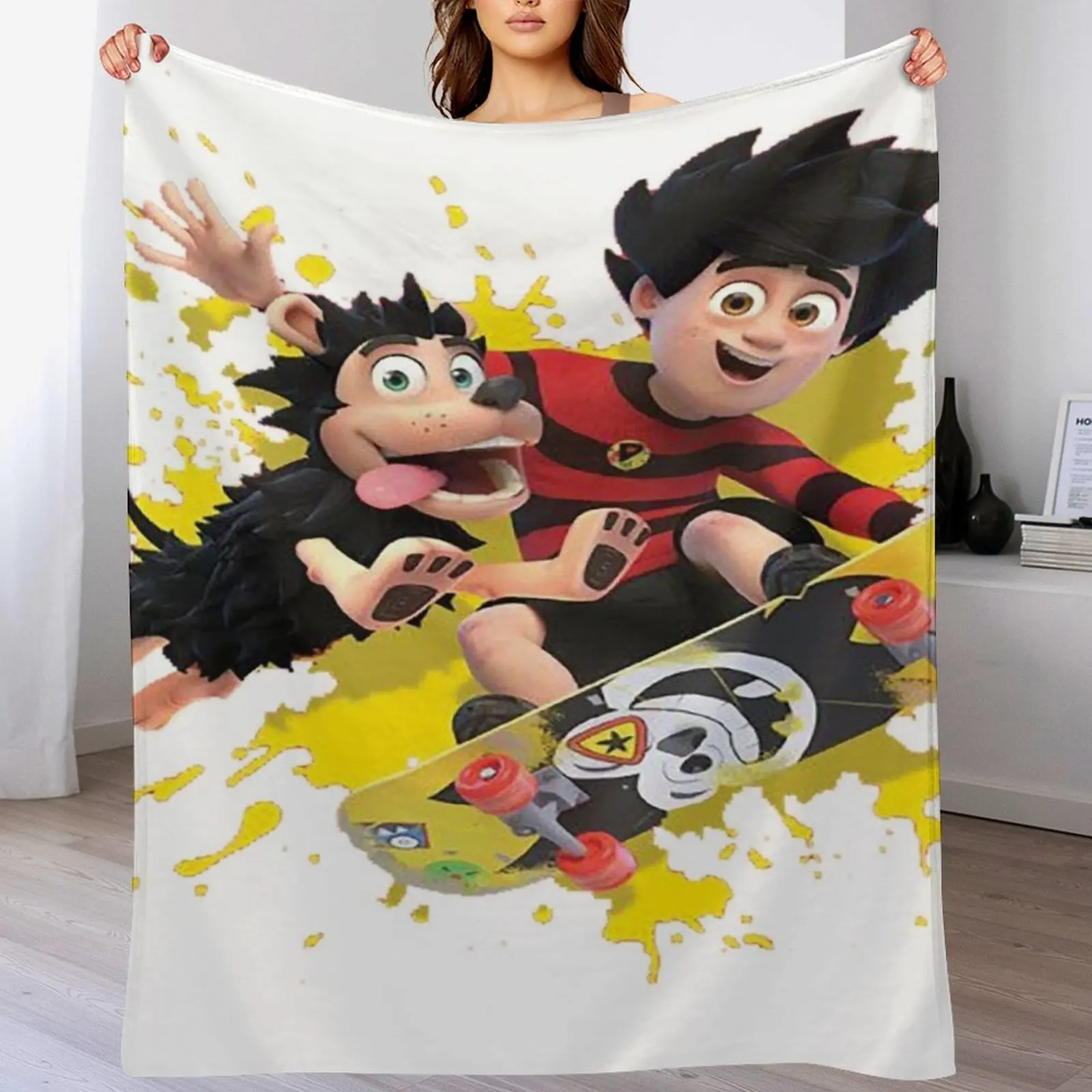 

Dennis & Gnasher Throw Blanket Fashion Sofas christmas decoration Sofa Quilt Summer Blankets