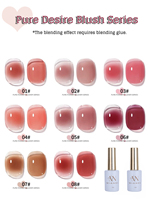 MIANEL 12ML 1-24pcs Pure Desire Blush Jelly Gel Nail Polish 2025 New Whitening Ice-clear Nude Nail Polish Pink Nails Spring Nail