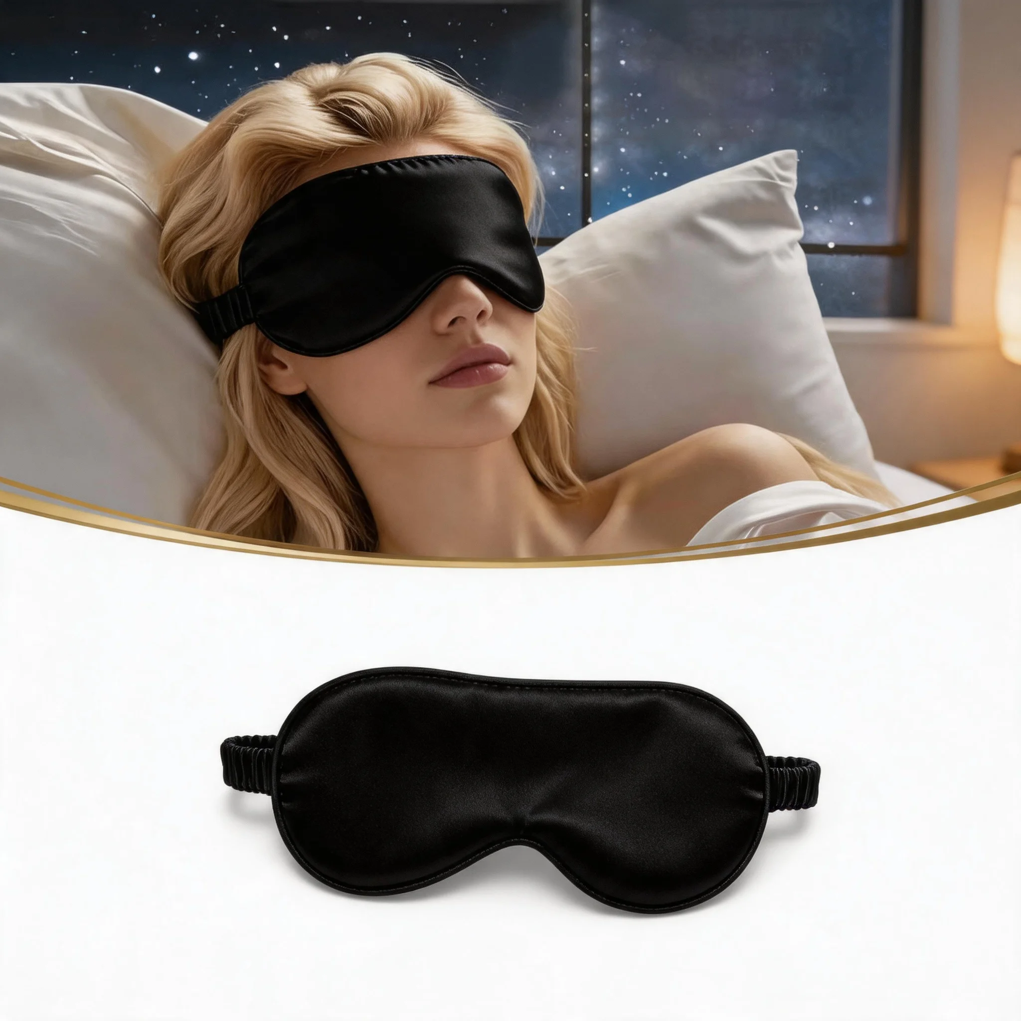 Breathable Imitated Silk Sleep Eye Cover 1pcs Comfortable Soft Night Sleeping Eye Shield Light Blocking Eye Care Sleep Use Tools