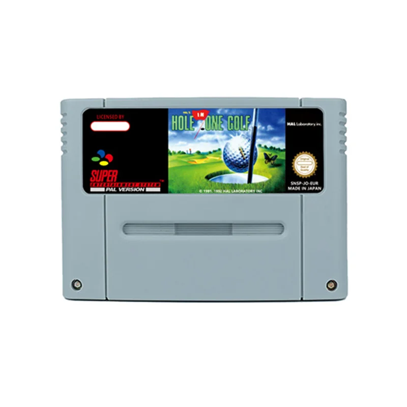 HAL's Hole in One Golf Action Game for SNES 16 Bit Retro Cart Children Gift