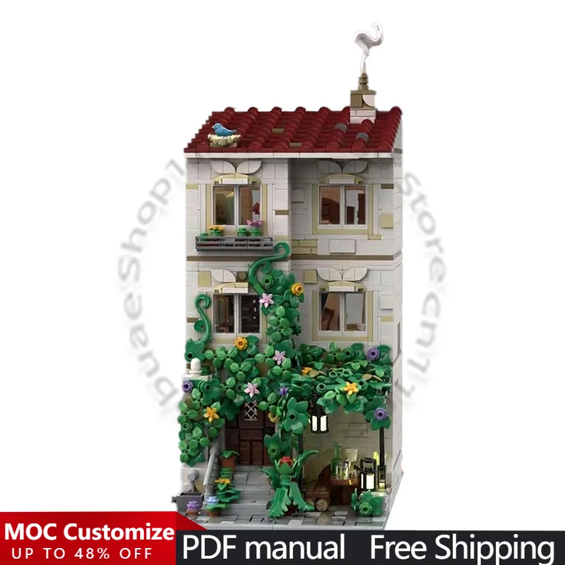 2081 PCS City Engineering House MOC Customize Modular Building Block Popular Kids Design Creative Design DIY Assembly Toy Gift