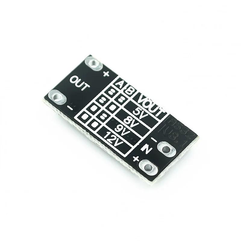 وحدة تعزيز DC-DC صغيرة 3.7 فولت إلى 12 فولت، تدعم مخرجات 5 فولت/8 فولت/9 فولت/12 فولت، لتعزيز بطارية الليثيوم