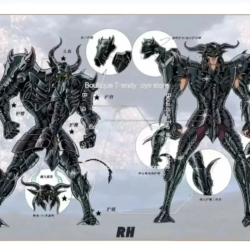 

In Stock RH Saint Seiya Myth Cloth EXM/EX Metal Minotaure Condon Hades Specters Knights of The Zodiac Action Figure Toys Gifts