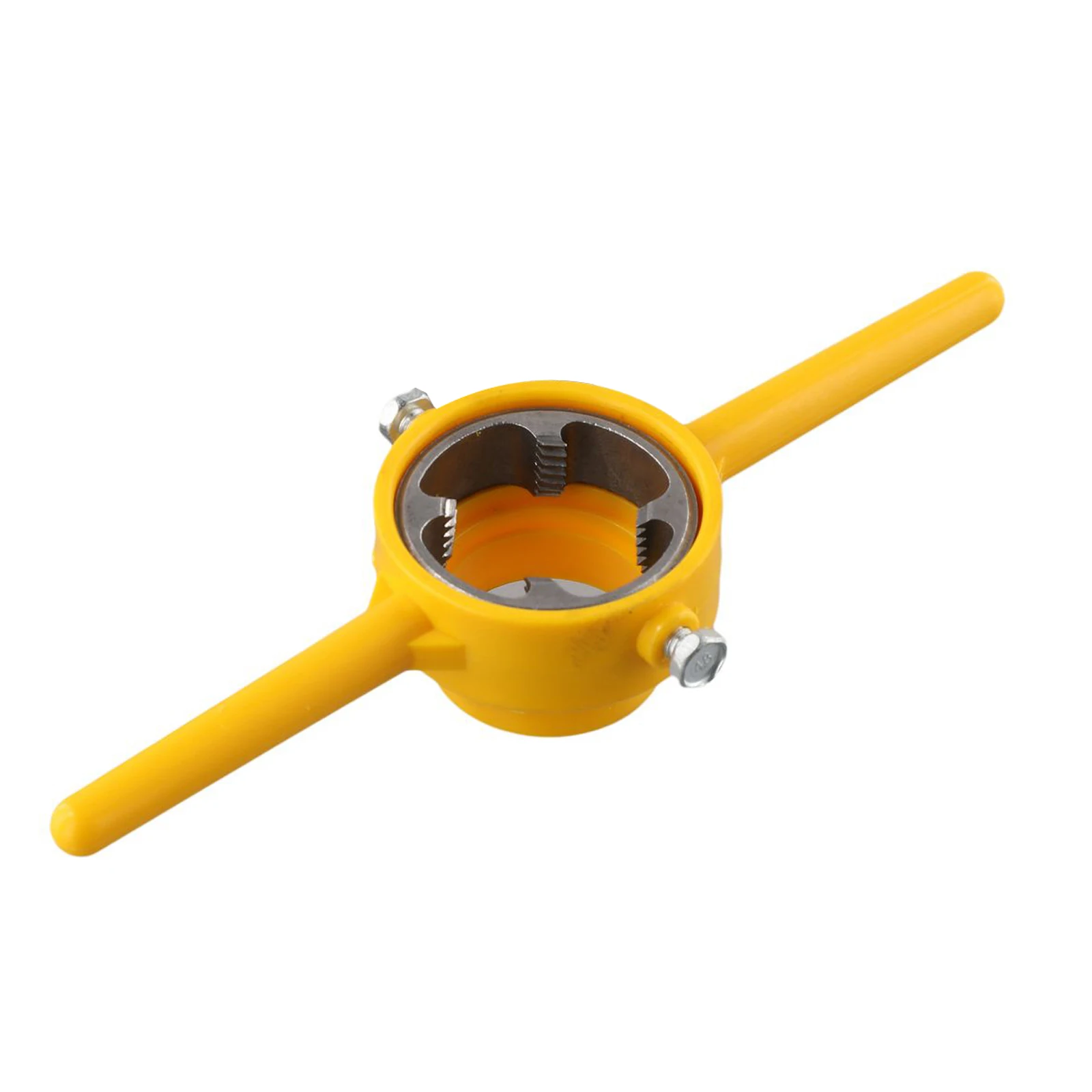 1/2 1inch Thread Tool Maker Pipe Threader Handle Tools 33mm Upper Diameter 50mm Lower Diameter NPT Thread Yellow