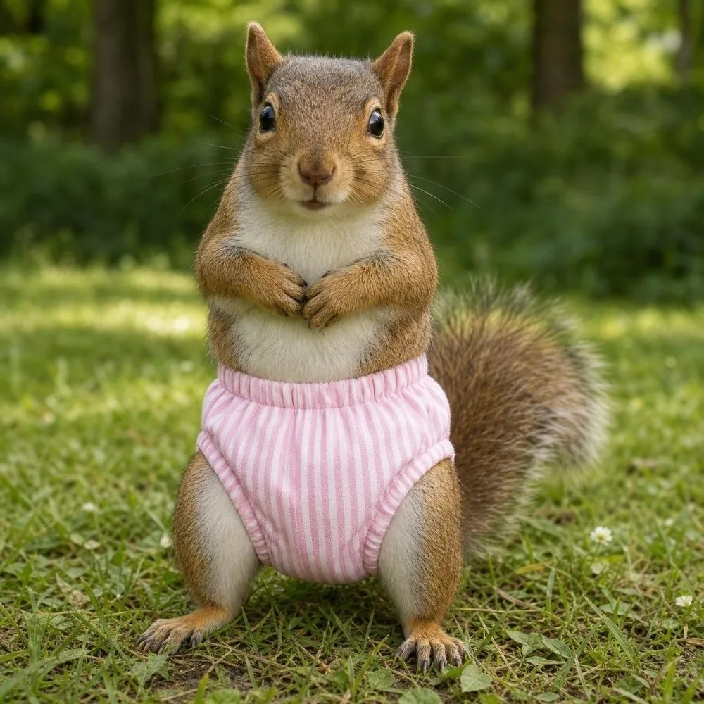 Absorbent Squirrel Diapers Elasticity Breathable Pet Menstruation Diaper Reusable Leak-Proof Small Pet Diapers Incontinence Care