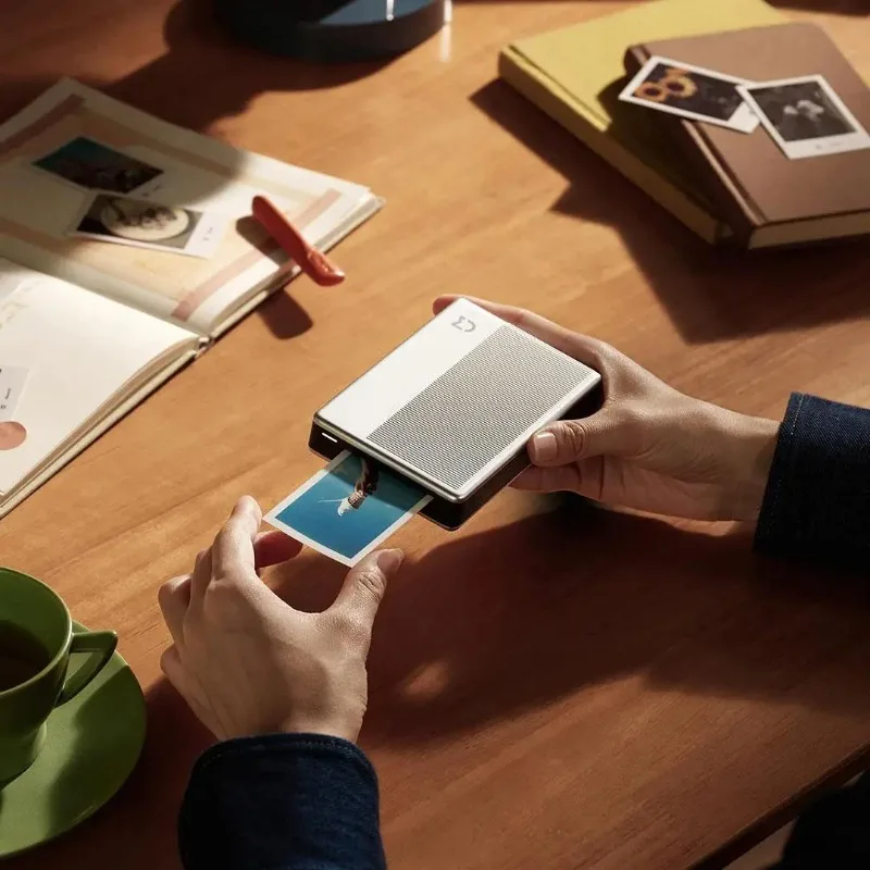 Global Version Xiaomi เครื่องพิมพ์ภาพพกพาแบบพกพา 1S ไร้สายบลูทูธพิมพ์ความร้อน AR วิดีโอ ZINK Self-กาวสี