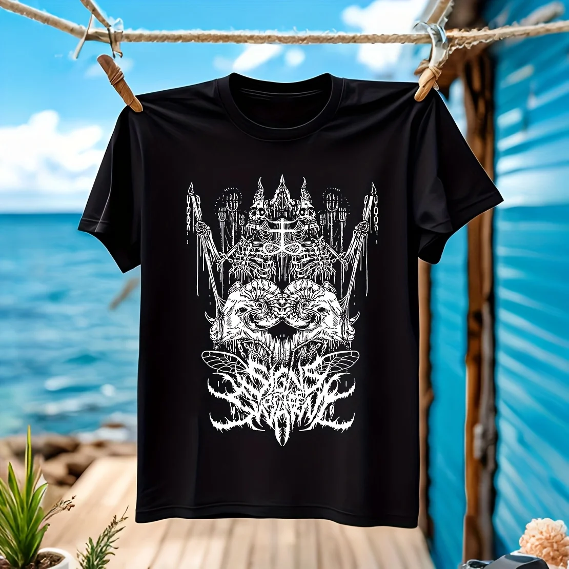 

Мужская футболка Heavy Metal, Deathcore, Rock Band, Signs of The Swarm, 100% хлопок, повседневная, дышащая, удобная, для занятий спортом