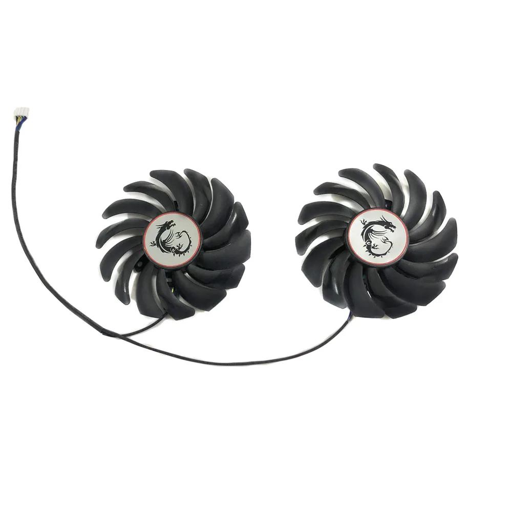 

2Pcs/Set 85MM PLD09210S12HH,VGA GPU Card Cooler Fan For MSI GTX 1050 1050Ti GAMING X RX470 RX570 ARMOR Replace
