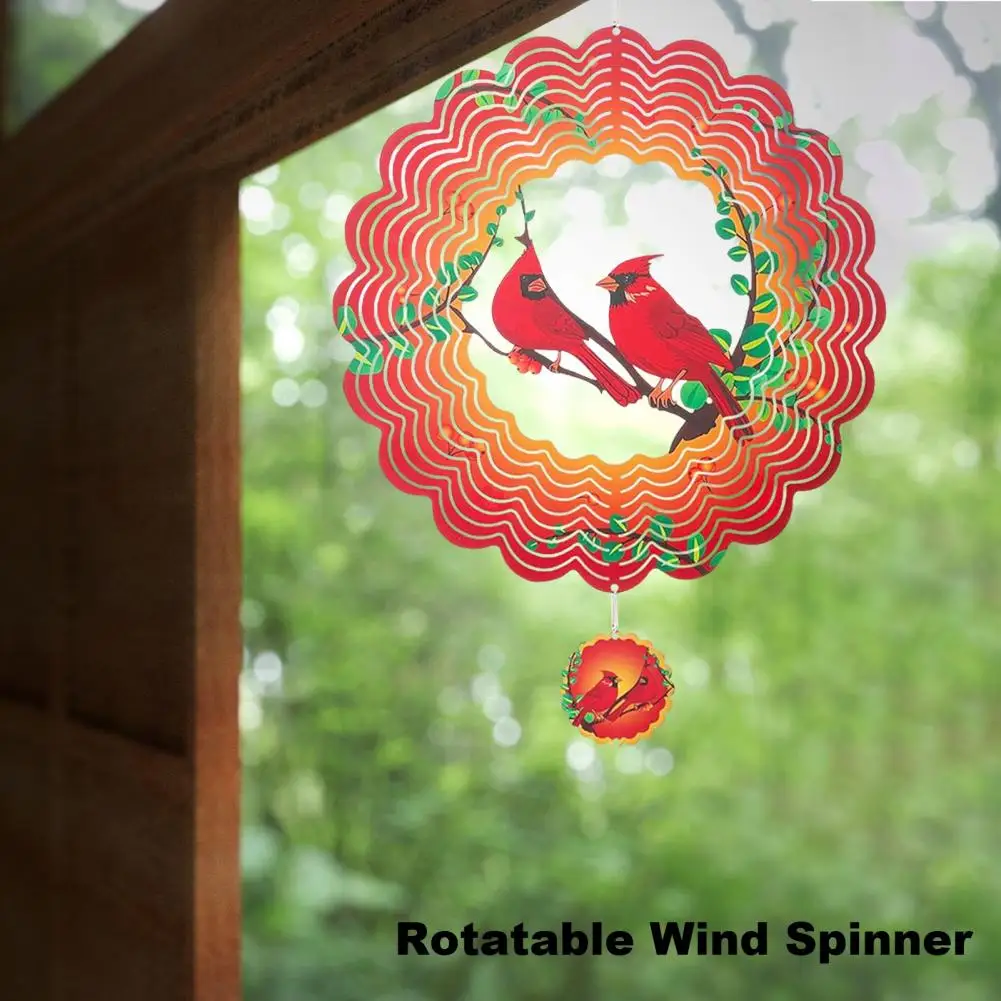 

Ветряной Спиннер из нержавеющей стали, вращающийся садовый Декор для дома и улицы, для птиц, двора