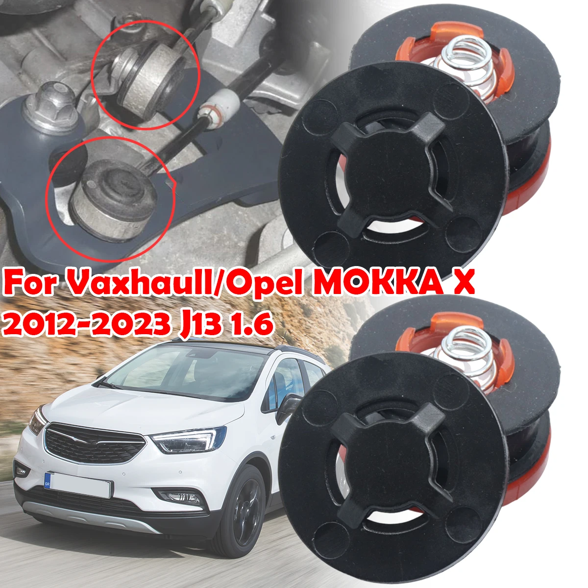 

2Kit For Vaxhaull/Opel MOKKA X 2012 - 2023 J13 1.6 Manual Gear Shift Cable Linkage End Rod Bush Connector Shifter lever Selector