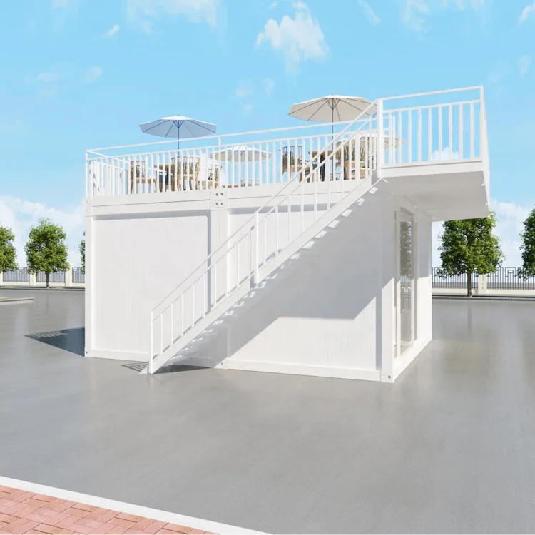 New Design Chinese Style Wooden Detachable Shipping Container Home Sandwich Panel Galvanized Steel Frame Waterproof Coffee Shop