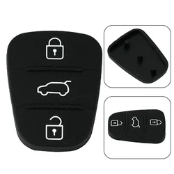 Black Key Button Cover 3 Buttons For Hyundai I10 I20 I30 For Kia Amanti Plastic 1* 1× Replacement High Quality