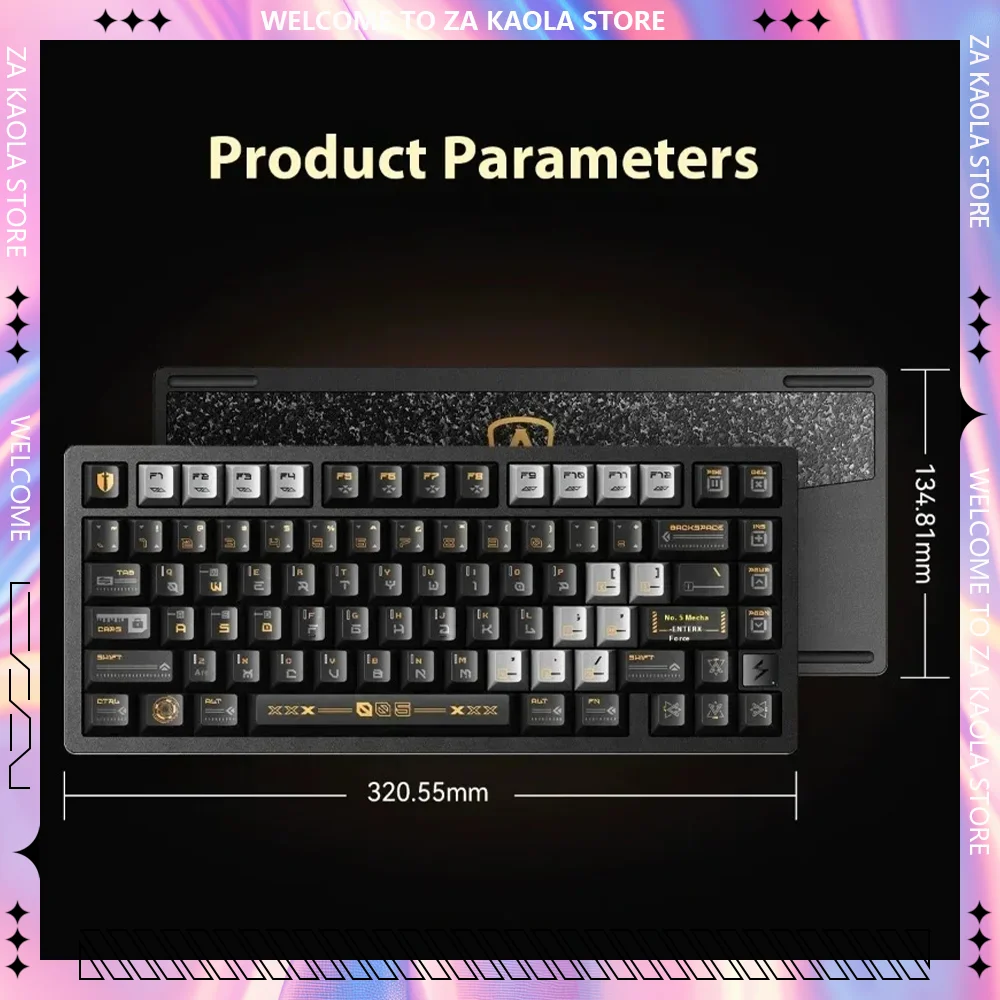 ATK FLASH75  Mechanical Keyboard Aluminum Alloy Gasket Wired Magnetic Switch Keyboard RGB Hot-Swap RT0.001mm Accessories Gaming