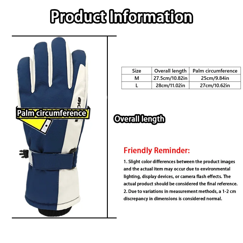 Guanti da sci invernali Guanti da ciclismo invernali unisex con design a dita divise foderati in pile Guanti da ciclismo compatibili con touchscreen