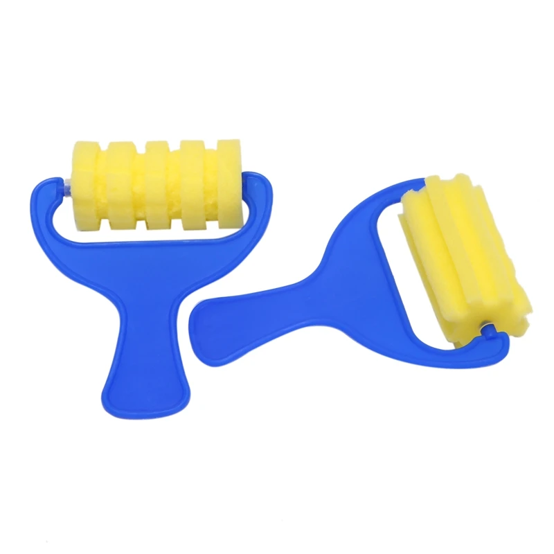 A34M-Early Learning Mini Flower Sponge Painting Brushes مجموعة فرش حرفية للأطفال الشحن عن طريق FBA