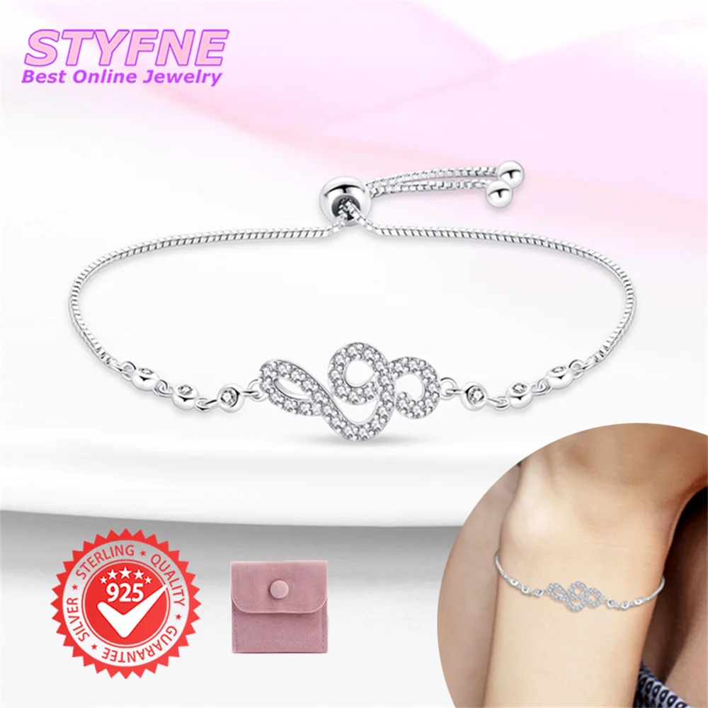 Women S925 Sterling Silver Geometric Streak Bracelet Adjustable Bracelet Jewelry Anniversary and Birthday Gifts for Wife Girls