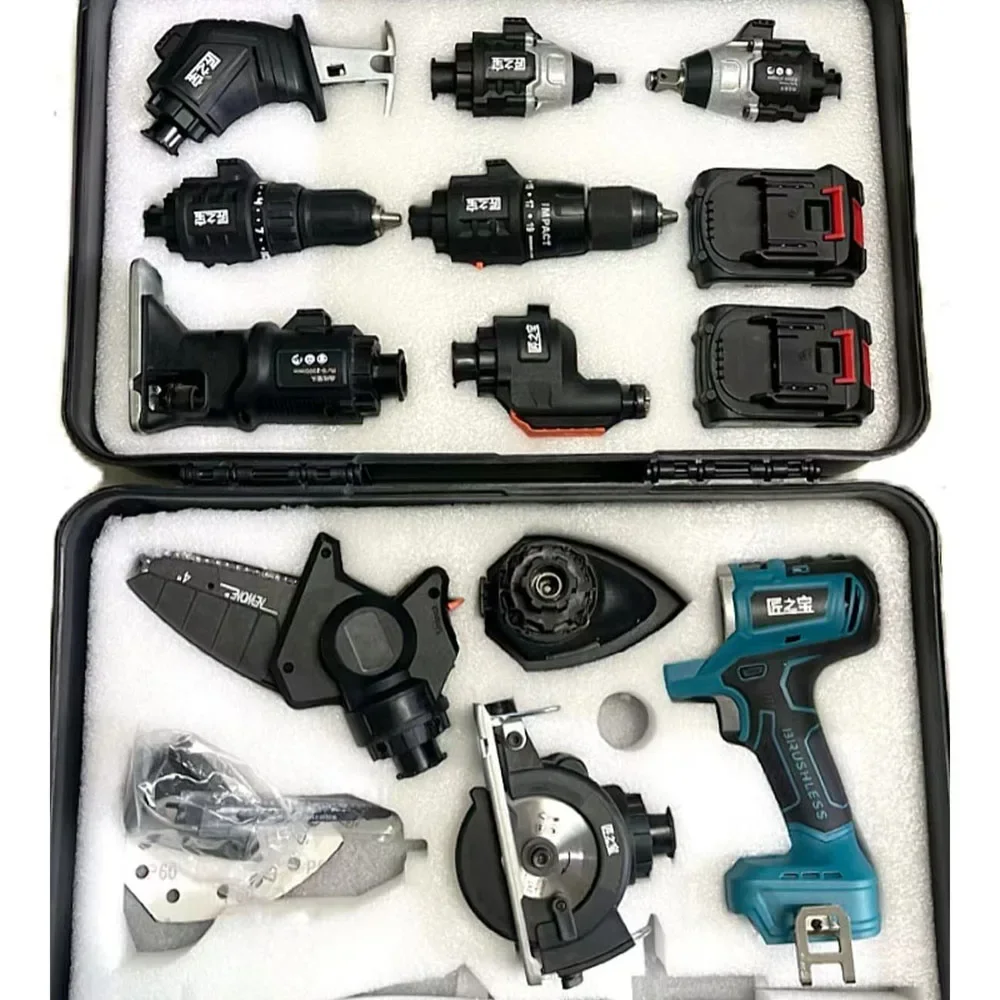 Woodworking Electric Drill, Electric Saw, Hole Opening Air Drill Wrench Set, Drill Bit Curve Saw, Drill Bit Impact Wrench