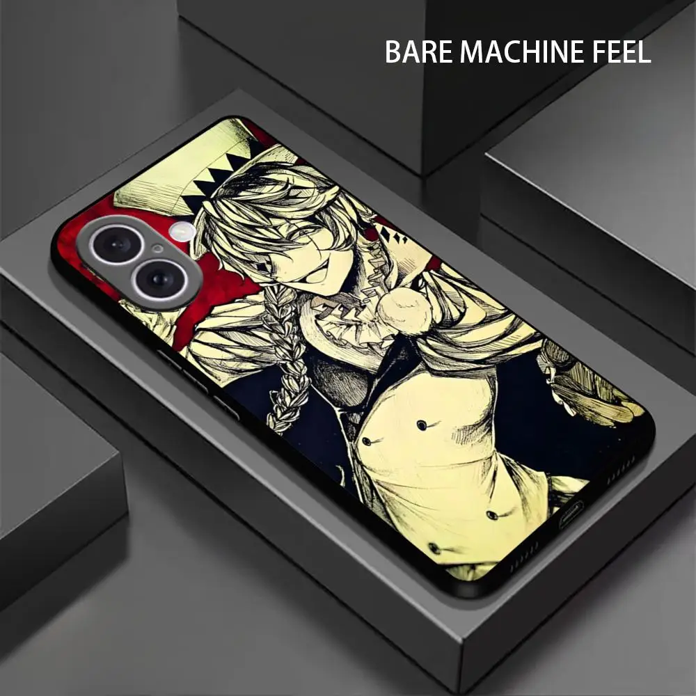 Nikolai Gogol Cool Hot Anime Phone Case For iPhone 16 15 14 13 12 11 X XR XS 8 Plus Mini Pro Max Soft black Shockproof Cover