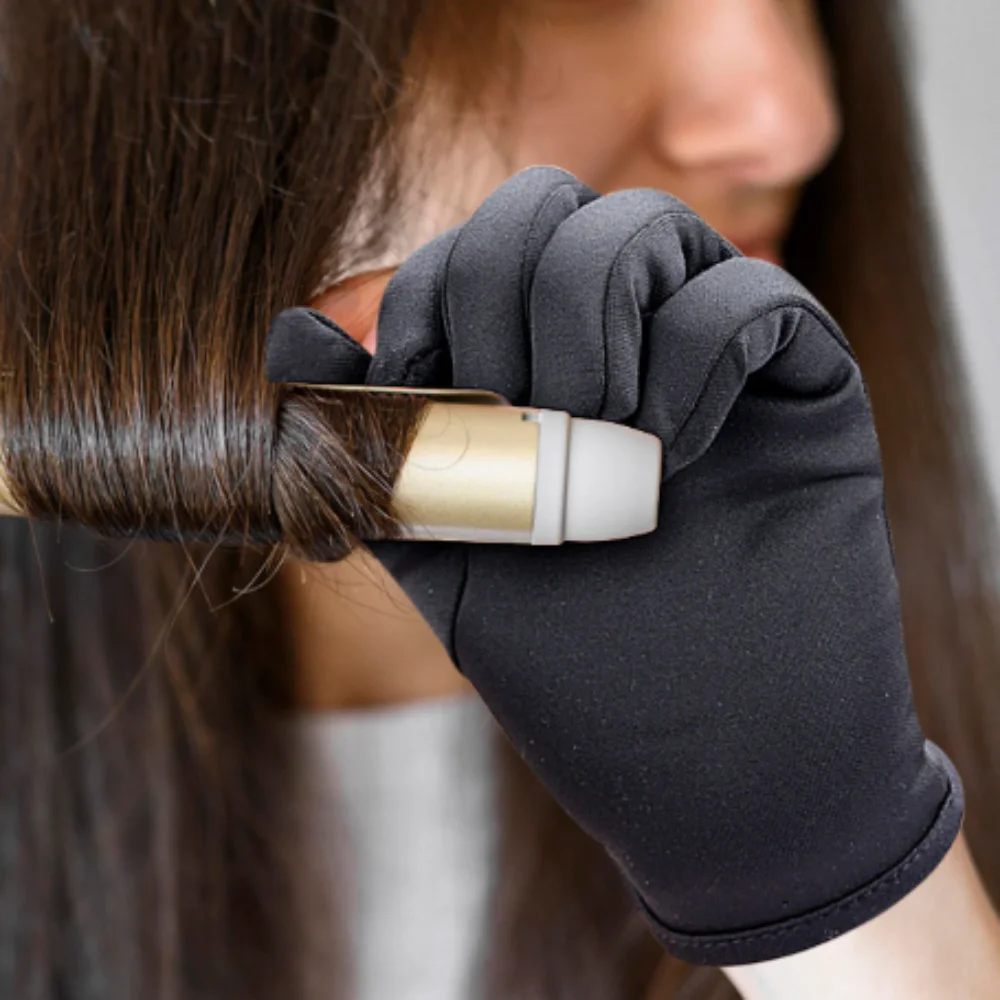 Hairdressing Heat Resistant Finger Glove Hair Styling Tools Professional Hair Straightener Perm Glove Anti-scalding Curling