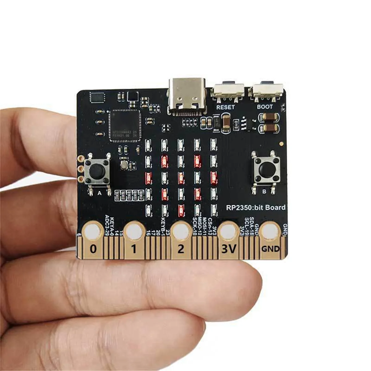 A03R لـ 2 RP2350 Bit Board لوحة تطوير برمجة Python متوافقة مع BBC Micro-Bit