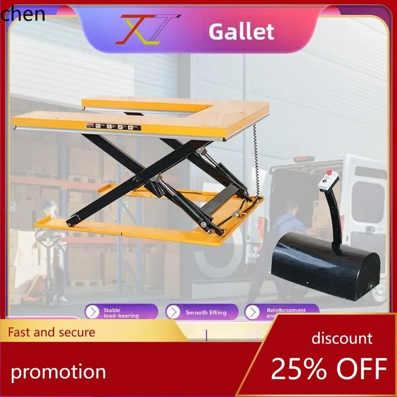 

CZ Ultra-Low Fixed Electric Lifting Platform 1-2 Ton Scissor Hydraulic Loading and Unloading Lift