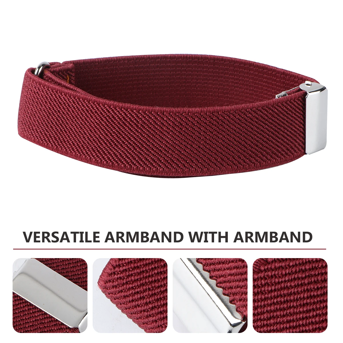 

Elastic Arm Ring Unisex Armband Cuff Bracelets Shirt Sleeve Holders Fashion Polyester Rubber Band Material Stretchable Fits Most
