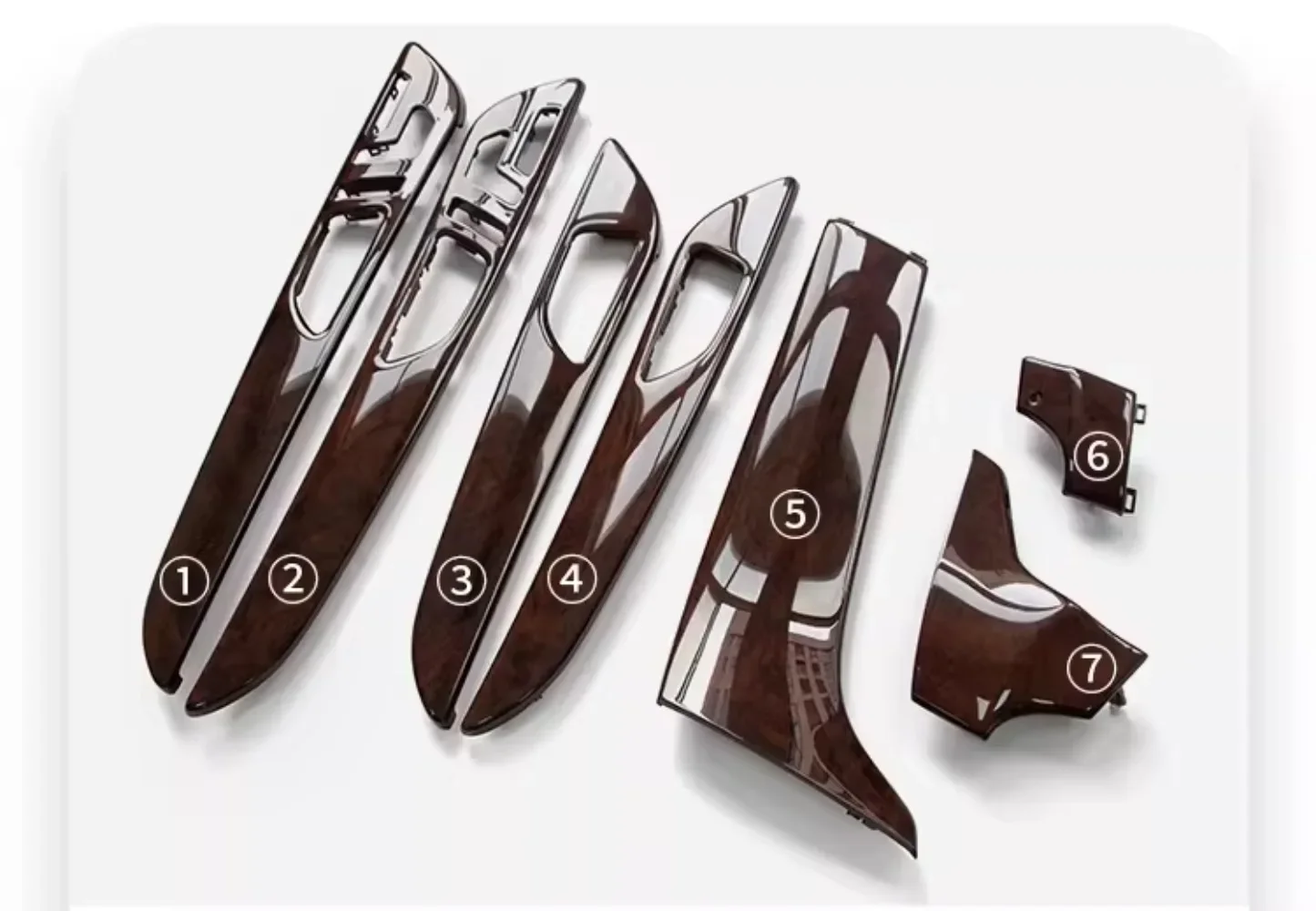 Interior Modification Center Console for ML GLS GLE Carbon Fiber Interior Panel Modification Solid Wood  Cenmu Taomu