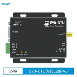 Wireless Transceiver LoRa RS232 RS485 433MHz 20dbm CDSENET E90-DTU(433L20) 5km PLC Transceiver Receiver Radio Modem 433 MHz LoRa