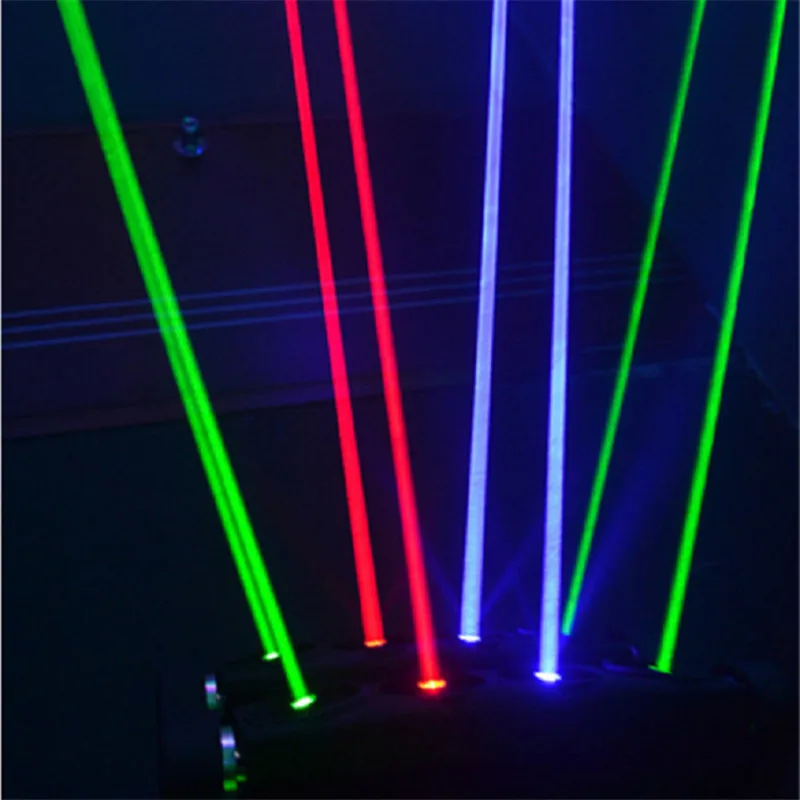 

Eight Eyes Laser Light Beam LED Full Color Moving Head Lamp Stage Lighting Strobe Disco Party Fixture Wedding Shop Opening Show